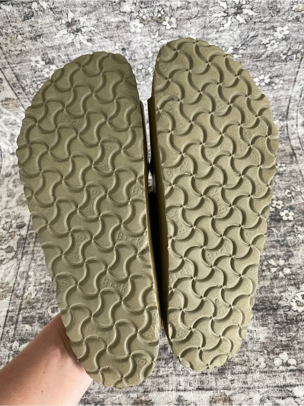 Birkenstock Big Buckle High Shine Leather Green Size 39 Regular Width - Picture 6 of 10